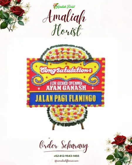 Sewa Papan Bunga Rumah Maroko Jakarta Pusat